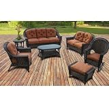 North Cape Augusta Resin Wicker Patio Lounge Set With Coffee Table