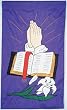 Praying Hands Outdoor Appliqued Flag 28" X 40"