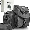 KIT Mantona Premium System Tasche schwarz + Bundlestar Akku für CANON LP-E8 Für CANON EOS 550D 600D