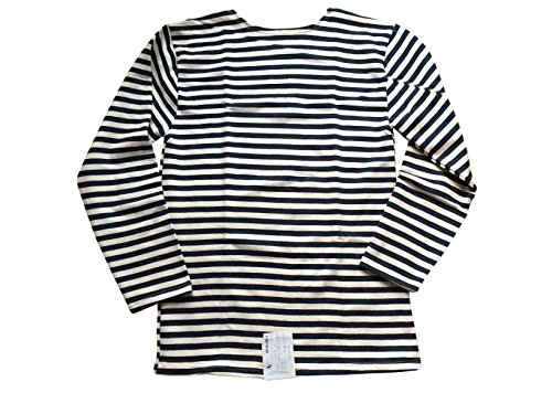 Genuine Russian Navy Blue TELNYASHKA Striped Long Sleeved T-Shirt Top (44