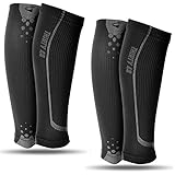Graduated Compression Sleeves by Thirty48 Cp Series, Prevents Calf and Shin Splints ; Relieves Lower Leg Pain and Cramps ; Maximize Faster Recovery by Increasing Oxygen to Muscles ; Great for Running, Cycling, Walking, Basketball, Football Soccer, Cross Fit, Travel ; Money Back Guarantee