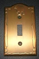 BEAR copper metal Single Light SWITCHPLATE COVER