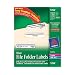 Avery® Blue File Folder Labels for Laser and Inkjet Printers with  TrueBlock(TM) Technology, 2/3 inches x 3-7/16 inches, Box of 1500 (5766)