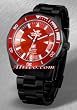 Vostok-Europe "K-3 Submarine" - Red / Black IP Bracelet