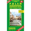 H�fer Stra�enkarten, Polen, Ostbrandenburg, Niederschlesien: K�strin - Gr�nberg - Liegnitz. 2-sprachig. Mit separatem Ortsnamenverzeichnis