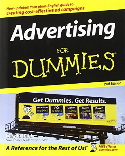 Advertising for Dummies 2nd Edition by Gary Dahl (12-Jan-2007) Paperback