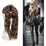 Leopard Print Scarve with One Piece of Fashion Bracelet