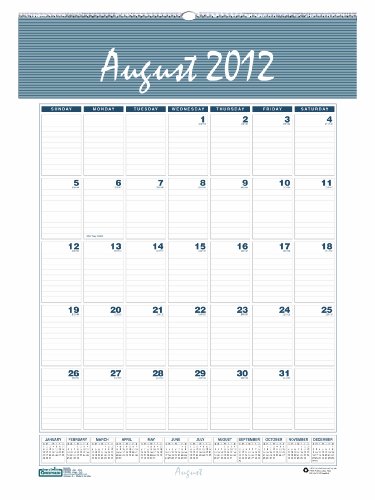 cheap House of Doolittle Bar Harbor Academic Monthly Wall Calendar 12 Months August 2012 to July 2013, 12 x 17 Inches, Blue and Gray, Recycled (HOD352)