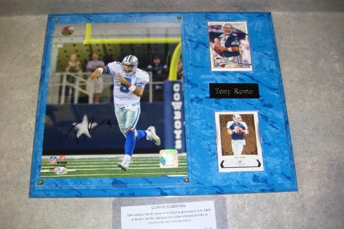 Tony Romo Autographed Dallas Cowboys Wall Plaque w/ COA