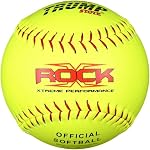 Trump&reg; X-ROCK-RP-Y The Rock&reg; Series 12 inch Yellow Composite Leather Softball (Official Softball Stamp) (Sold in Dozens)