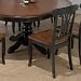 Jofran 230-225KD Crowder Side Chair in Finster Black and Boylston Brown (Set of 2)