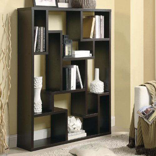 Sale Asymmetrical Open Modern Wood Bookcase Guide! PremiumTest7205