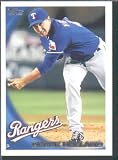 2010 Topps Baseball Card # 593 Derek Holland - Texas Rangers - MLB Trading Card in Protective Screwdown Case!