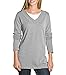 Wool Overs Women's Cashmere & Merino V Neck Tunic Sweater