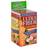 Ultra-Fiber High Fiber Supplement, Orange Burst Flavor, 100 Chewable Tablets (Pack of 2)