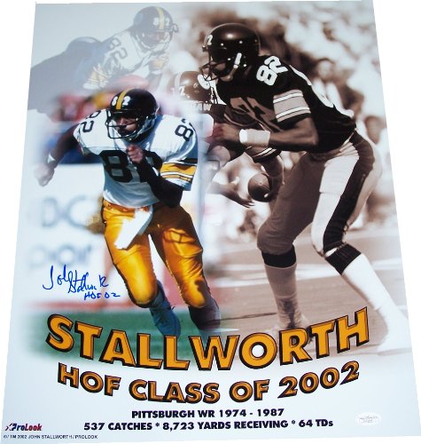 John Stallworth Autographed Steelers 16x20 Photo w/ JSA COA