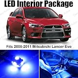 Blue LED Lights Interior Package Deal Lancer Evo X (6 Pieces) 