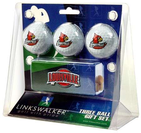 Louisville Cardinals Ncaa Slider Hat Clip 3 Golf Ball Gift Packs
