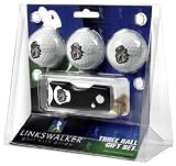James Madison Dukes 3 Golf Ball Gift Pack w/ Spring Action Tool - NCAA College Athletics
