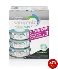 Tommee Tippee Sangenic Hygiene Plus Advanced Nappy Disposal System refill cassette - 3pk