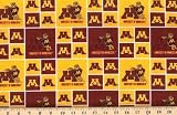UPC 746507012534 product image for Cotton University of Minnesota Golden Gophers College Team Sports Cotton Fabric  | upcitemdb.com