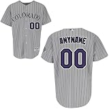 Colorado Rockies Authentic Majestic Road Baseball Jersey YOUR NAME and Number Laser Cut and Custom... at Majestic