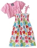 So La Vita Girls 4-6x Multi Color Print Jacket Dress