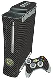 XBOX 360 Carbon DIGIWRAP Skin & 2 Matching Controller Skins