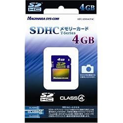 ハギワラシスコム SDHCカード 4GB CLASS4対応 Tシリーズ HPC-SDH4GT4C