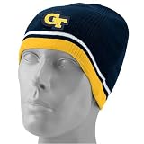 Top of the World Georgia Tech Yellow Jackets Navy Blue-Gold Break A Way Reversible Knit Beanie