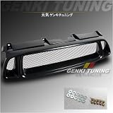 Genki Tuning - 2004 2005 2006 Subaru Impreza WRX Zero Style ABS Upper Bumper Front Hood Black Grill Grille 04 05 06