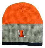 Illinois Fighting Illini Men's Metro Thermal Beanie (Orange/Grey)