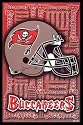 Tampa Bay Buccaneers (Logo) Framed Sports Poster Print - 24" X 36"