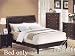 Eastern King Size Bed Contemporary Style Espresso Finish