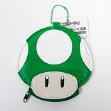 Super Mario Bros. Mushroom Mini Wallet Purse Green