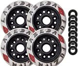 LABEDA WHEELS Inline Hockey FUZION 76mm MICRO WHITE x4