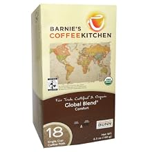 Barnie's 58009 Global Blend Fair Trade Coffee Pods, 18-count