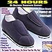 Adjustable Comfortable Health Slippers, Ladies (6-7 1/2), Navy