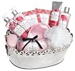 Upper Canada Soap & Candle Freshly Cut Poppy And Pummelo Platinum Elegance Gift Basket