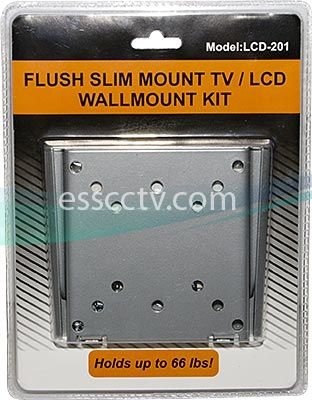 LCD LED Monitor Wall Mount, Simple No Tilt Style, 66 lbs Max Load On Sale