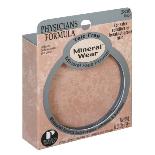 Physicians Formula Mineral Wear Talc-free Mineral Face Powder, Beige (2-Pack) (Gesicht Pud Preisvergleich