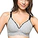 Aivtalk Women's Wirefree Breastfeeding Bra Maternity Nursing Bra Grey - M