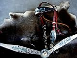 Horse Tack Set White W/ Blue Bling