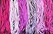 New ThreadNanny 6 Spools of 100% Pure Silk Ribbons - Purple/Violet Tones - 60 mts x 4mm