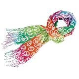 Rainbow Peace Sign Scarf Party Supplies