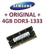 Produkt-Bild: SAMSUNG Original 4 GB 204 pin DDR3-1333 PC3-10600 CL9 SO-DIMM (M471B5273BH1-CH9) f&uuml;r aktuelle DDR3 i5 + i7 Notebooks mit DDR3-1333Mhz Unterst&uuml;tzung