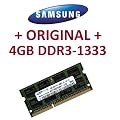 SAMSUNG Original 4 GB 204 pin DDR3-1333 PC3-10600 CL9 SO-DIMM (M471B5273BH1-CH9) f�r aktuelle DDR3 i5 + i7 Notebooks mit DDR3-1333Mhz Unterst�tzung