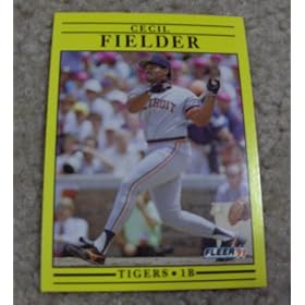 1991 Fleer Cecil Fielder # 335 MLB Baseball Card