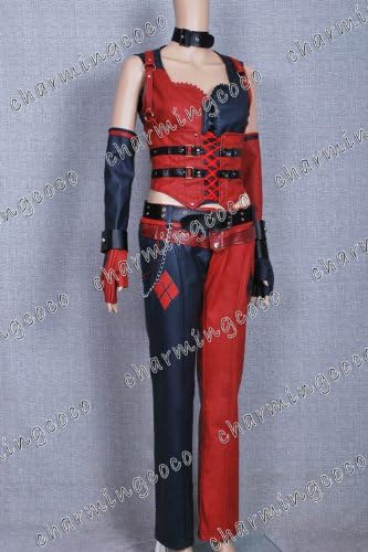 Batman: Arkham City Cosplay Costume Harley Quinn Full Set (Female L)