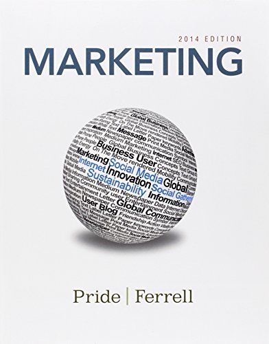 Marketing 2014 17th edition by Pride, William M., Ferrell (2013) Paperback, by Pride